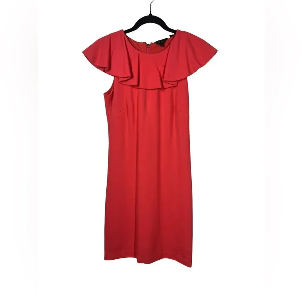 NWOT TED BAKER Sontie Ruffle Dress - Picture 3 of 7
